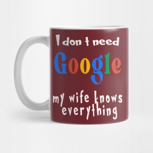 i dont need google Mug